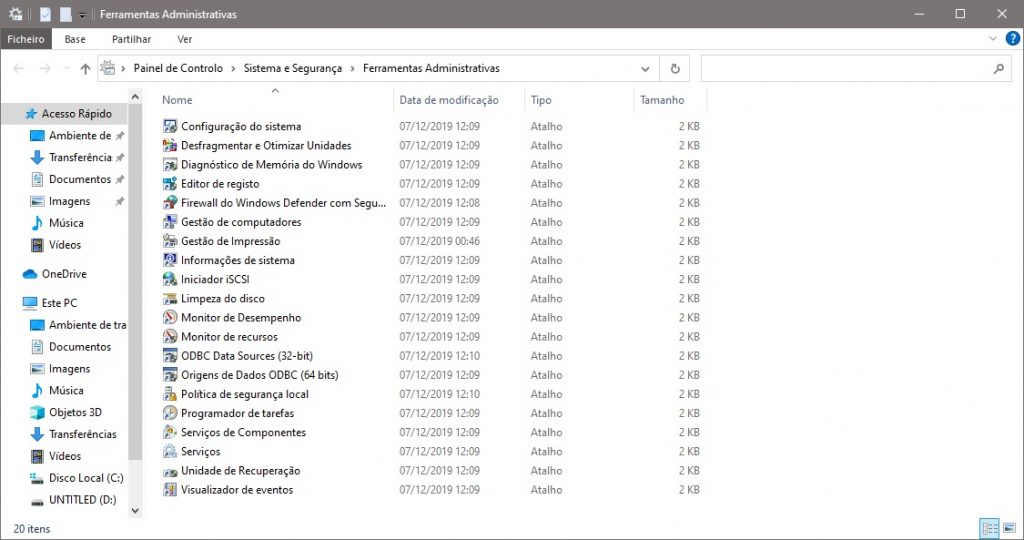 Como abrir Ferramentas Administrativas no Windows 10 - WinNotas.com.br