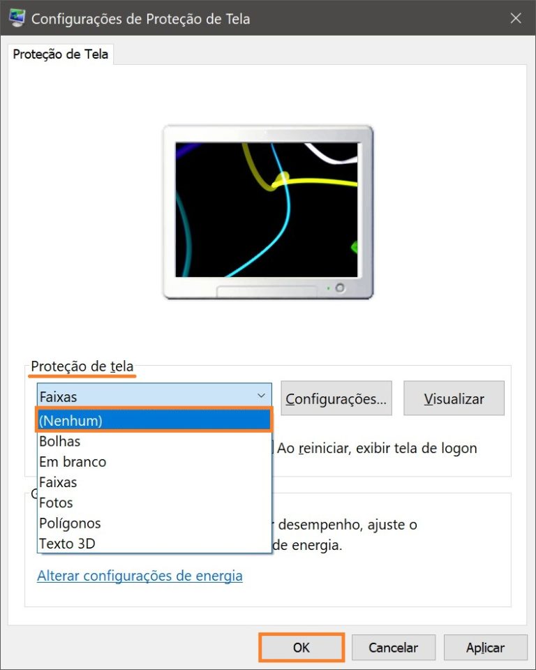 Proteção de tela no Windows 10 - WinNotas.com.br